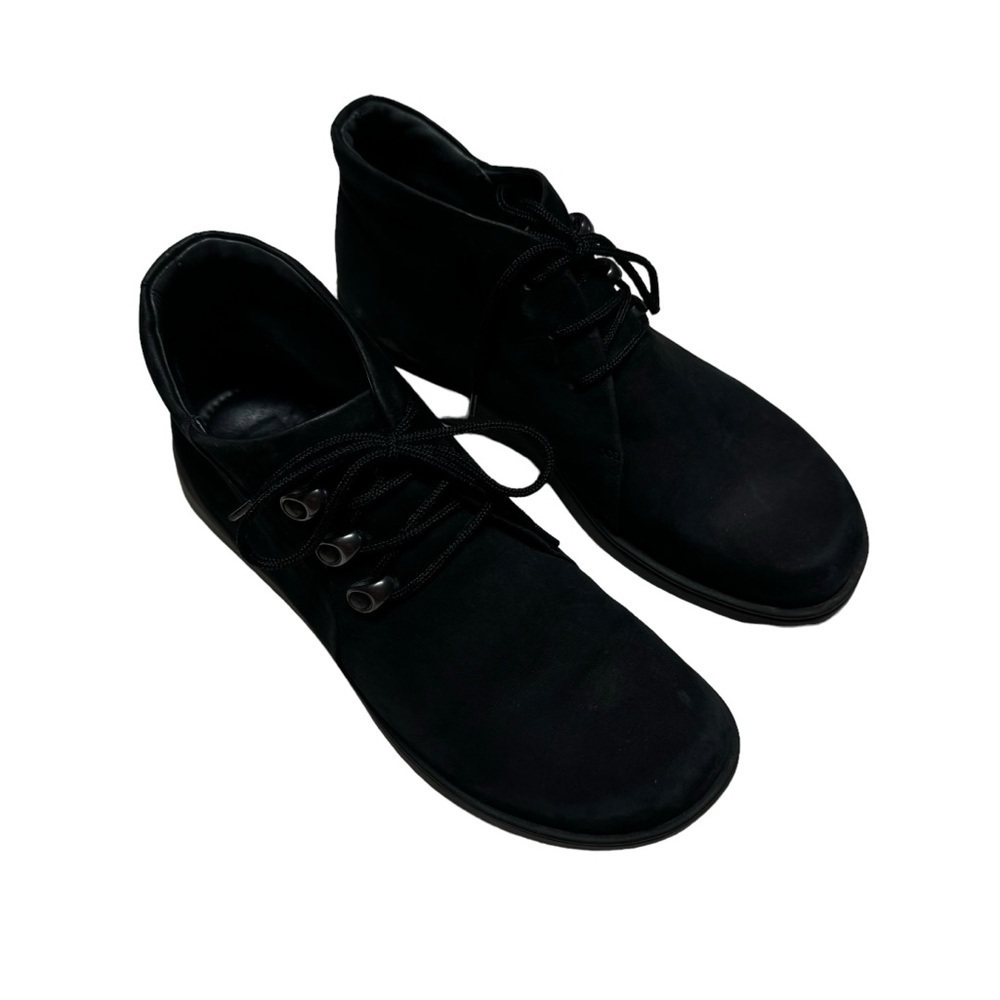 Ecco latex black boots womens size 37